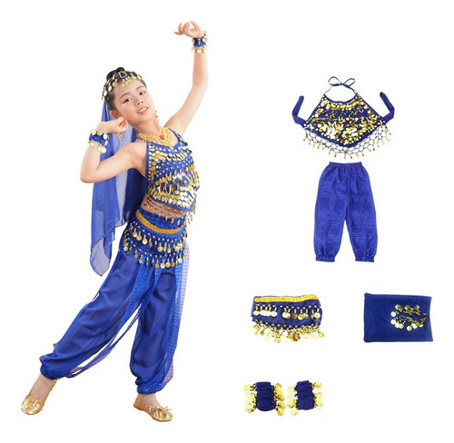 Trajes De Bellydance Árabe Pantalon + Top + Cadena Cintura