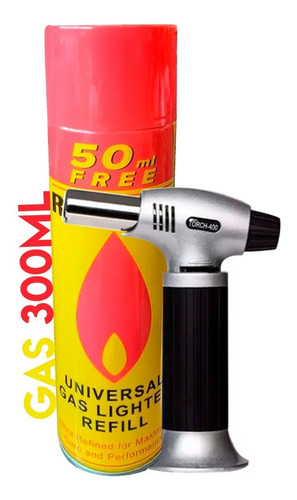 Gas Butano 150ml + Soplete Torch 400 Cocina Ferreteronline