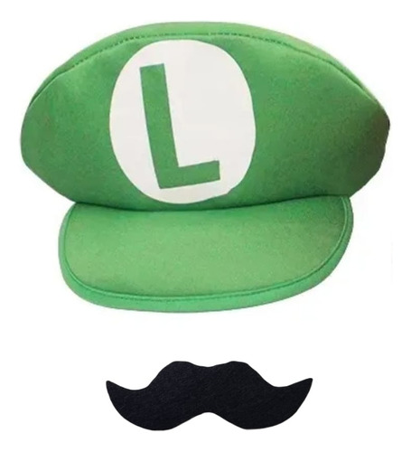 Gorro O Boina Luigi Y Mario Bros Para Disfraz Cumpleaños 