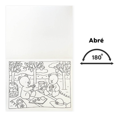 Libro Para Colorear Ositos Con Stickers Bobbie Goods