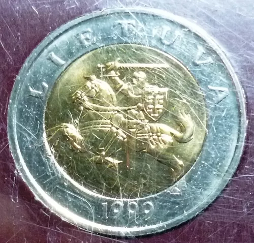 Lituania Blister Set X 9 Monedas 1991-2001 Ensayo 1 Euro Unc