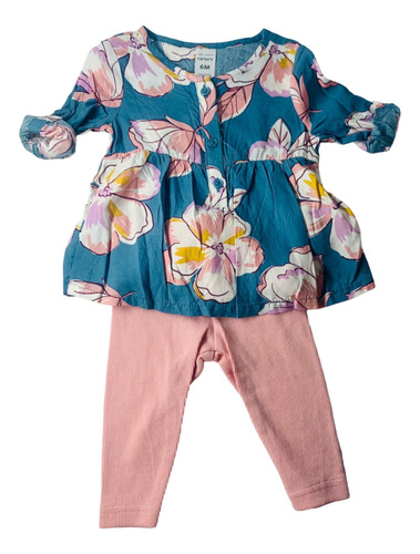 Conjunto Set 2 Piezas Blusa Floral Y Leggin Canale Carters