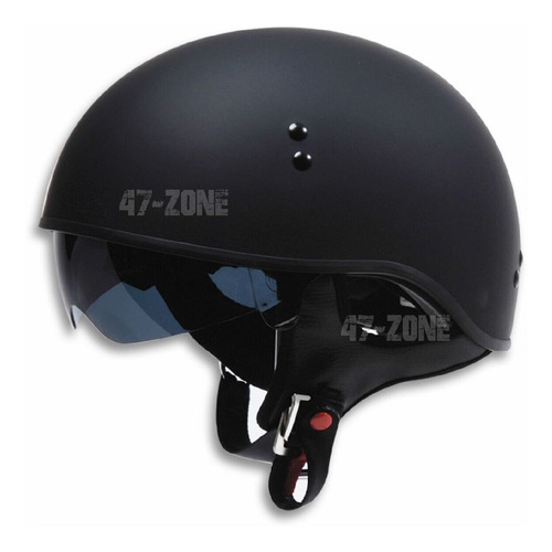 T55 Torc Spec-op Matte Black Half Shell Motorcycle Scoot Ggz