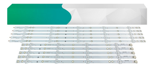 Kit 10 Barras Led Compatível Com 50pug6102/78 Le50u7970