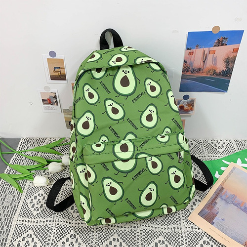 Mochila De Aguacate De Verano Nueva Moda Linda Poco Fresca W