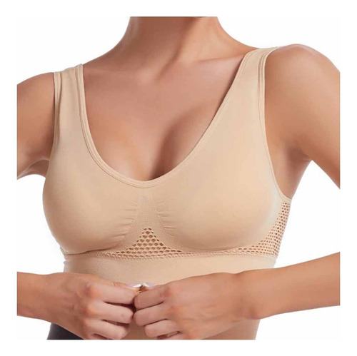 Pbf Camiseta Casual Estilo Brasier Deportivo Cómodo Push Up