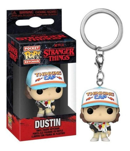 Chaveiro Funko Pop Dustin Stranger Things 4 Temp.