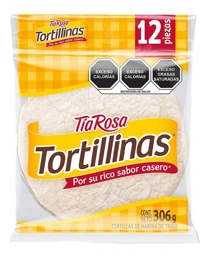 Tortillinas Tia Rosa 12 Piezas 306g