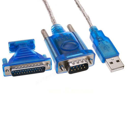 Nuevo Usb 2.0 A Rs232 Puerto Com 9 Pines Serial Db25 Db9 Ada