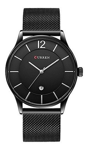 Curren Hombres Reloj De Cuarzo De Acero Inoxidable Ultra-del