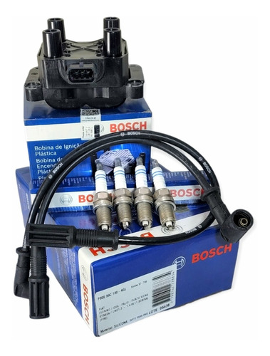 Bobina Cables Y Bujias Fiat Palio 1.4 Fire Bosch Original