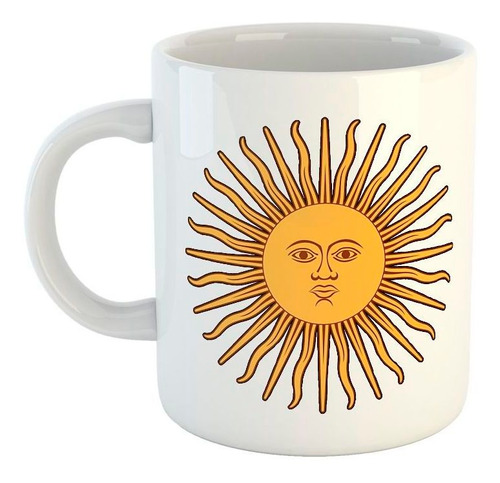 Taza De Ceramica Argentina Cultura Simbolo Sol
