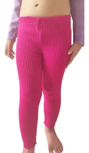 Calça Legging Infantil Canelada Rosa