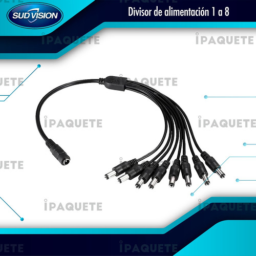 Cable Divisor Splitter 1 A 8 Alimentación Cámara Seguridad