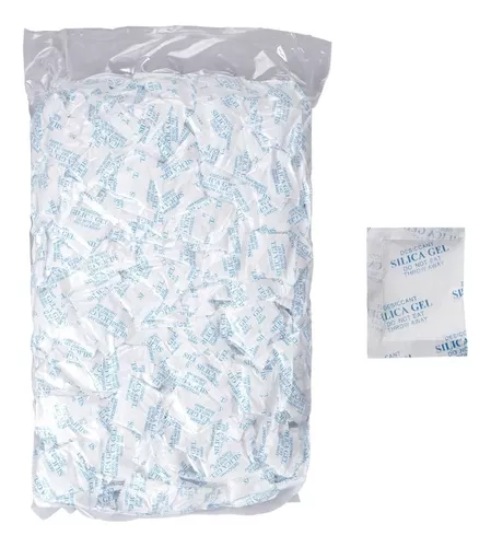 Gel de Sílice 5g 100pz Silica Gel Para Humedad DeseCamen SOBRES 2G