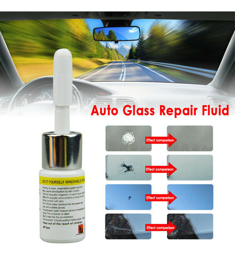 Líquido Reparador De Vidrios Para Reparar Astillas Y Grietas
