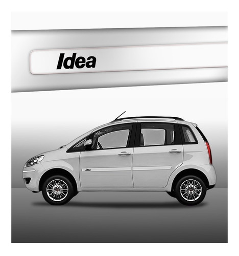 Kit Adesivo Friso Resinado Alto Relevo Fiat Idea Ca10138 Cor Transparente