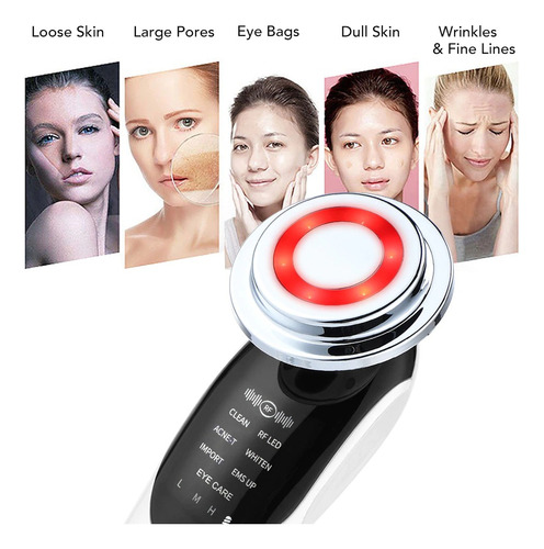 Masaje Microcorriente Ems Rostro Joven Limpio Tonifica 7 N 1