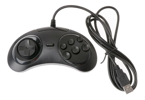 Gamepad Clásico Usb Con Cable 6 Botones Controlador De Juego