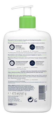 Limpiadora Hidratante Rostro Y Cuerpo Cerave 473ml