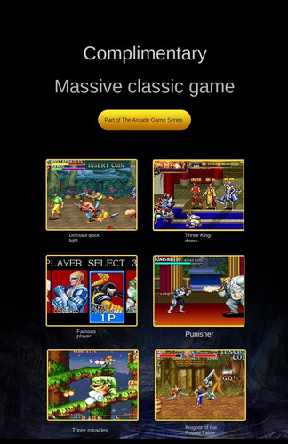 Mini Arcade Retrô De Tela Grande De 5,1 Polegadas