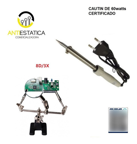 Cautin  Electrico Punta Lapiz  60w/220 Certificado Y Soporte