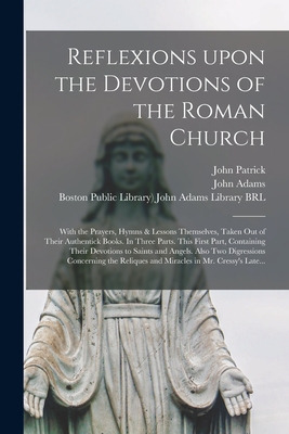 Libro Reflexions Upon The Devotions Of The Roman Church: ...