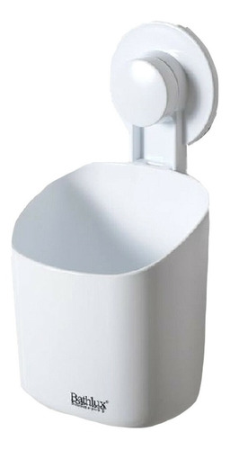 Bathlux Mini Canasta Organizadora Baño C/ Soporte De Ventosa