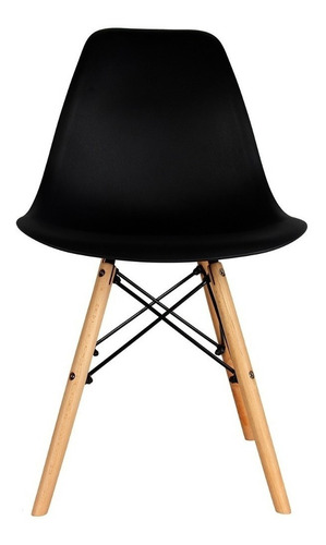 Cadeira de jantar Home Kong Eames nordicas, estrutura de cor  preto, 1 unidade