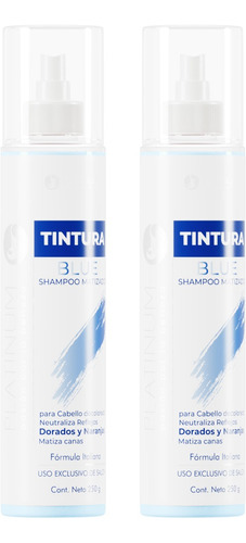 Kit De 2 Shampoo Para Cabello Decolorado Matizador Platinum