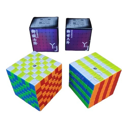 Pack Cubos Rubik 6x6 Y 7x7 Magneticos Moyu Yj Profesional 