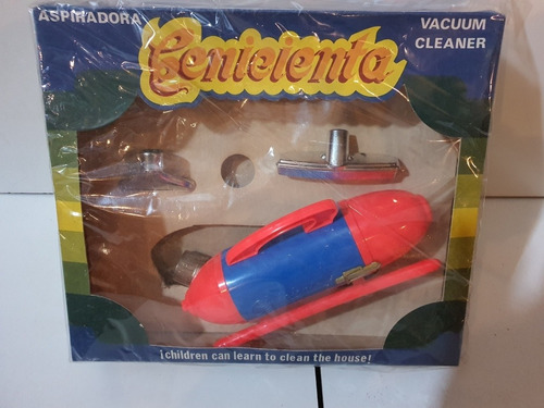 Antiguo Juguete Linea Veloz- Aspiradora De Plastico