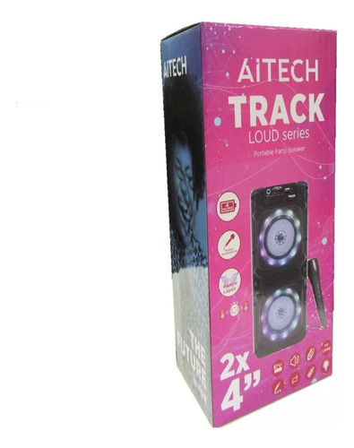 Parlante Doble De 4 Pulgadas C/u Aitech Track C/mic Digital 