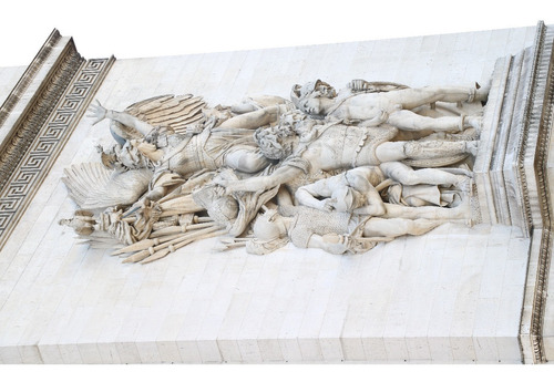 Imagen 1 de 5 de Cuadro 49-arc De Triomphe-paris-10 32x20 C/marco De Madera