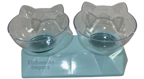 Platos Doble Para Perros O Gatos, Cuencos Agua Y Comida