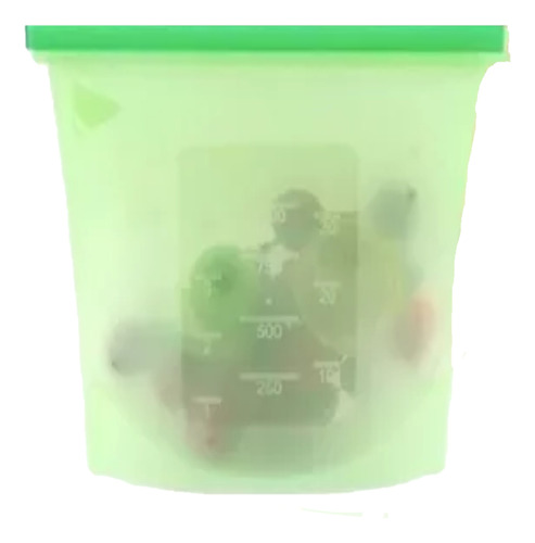 Bolsa De Silicona Hermética Congelados Y Microondas 1500ml