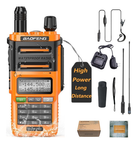 Baofeng Uv-9r Pro Radio Vhf Y Uhf Impermeable Con Antena