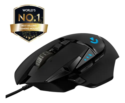 Mouse Gamer com fio Logitech G502 HERO com RGB LIGHTSYNC, Ajustes...