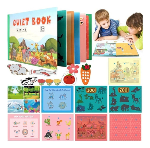 Libro Interactivo Montessori Quiet For Niños .