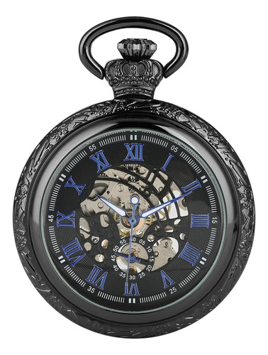 Reloj De Bolsillo Mecánico De Números Romanos