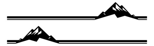 Calcomanías Para Carrocería, Rayas, Montañas, Laterales Del