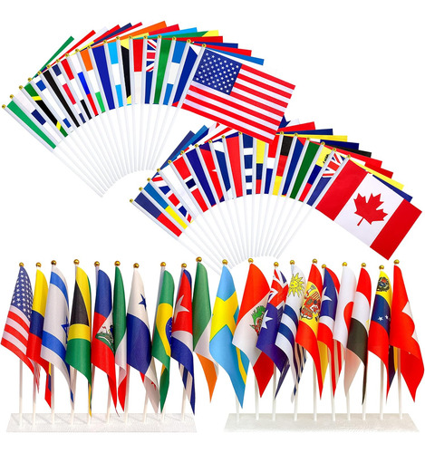 Weitbf 200 Países Bandeiras Internacionais Do Mundo Sma...
