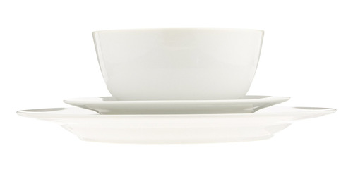 Set Vajilla Amazon Basics 18 Piezas Blancas