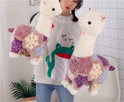 Peluche De Alpaca De 40 Cm Con Forma De Copo De Nieve,