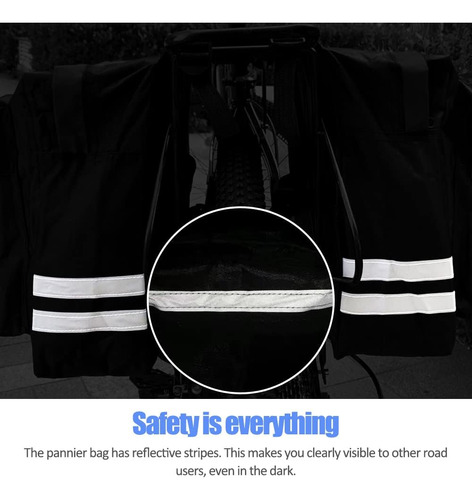 Bolsa De Doble Alforja De Doble Tirante De Bicicleta De Kler