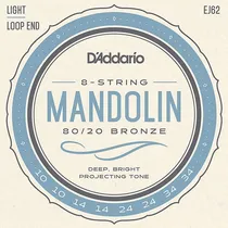 Comprar Encordoamento D´addario Bandolim Leve 010 Bronze 80u002F20 Ej62