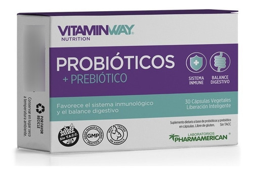 Probioticos Sistema Inmune Balance Digestivo X 30 Capsulas