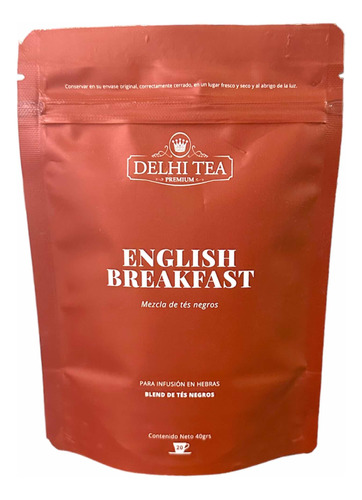 Te English Breakfast 40 Gr (mezcla De Tes Negro) - Delhi Tea