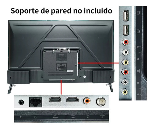 Pantalla Smart Tv Hikers 32 Pulgadas Led Hd Hk32dmx01