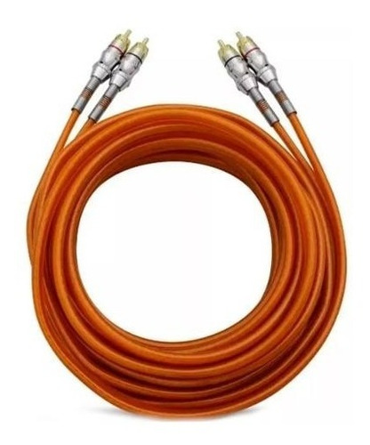 Cabo Rca Tripla Blindagem Conector Metal 5 Metros Profission